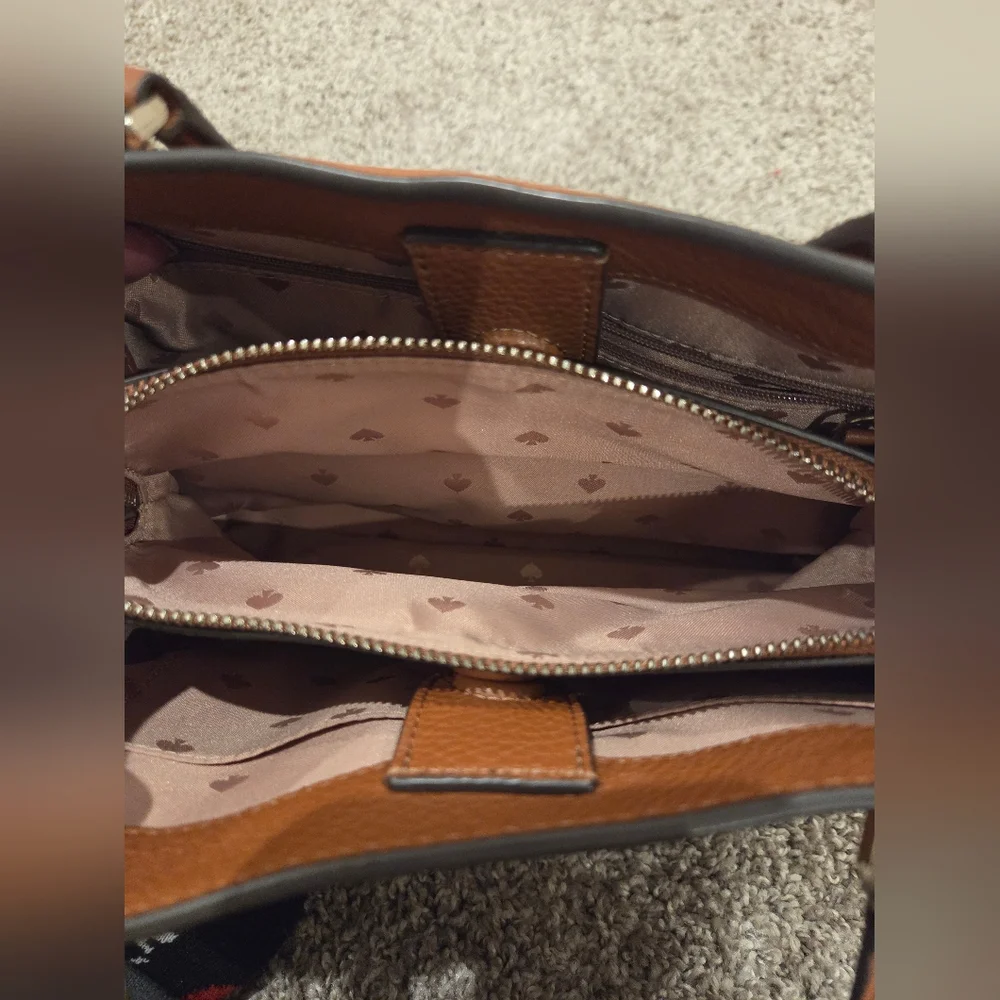 Kate Spade Tan Leather Satchel - Picture 3 of 4